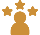 Silhouette with stars above head